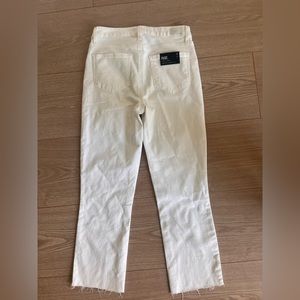 Paige White Cropped Jeans